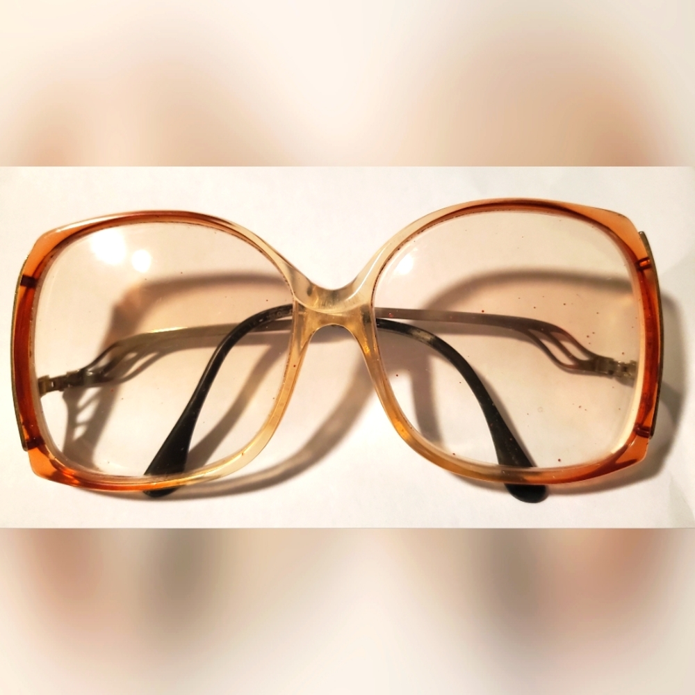 Vintage RONA Translucent Square 1970s 1980s Sunglasses Frames Only. 54-18-130